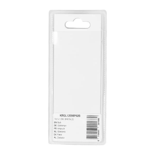 Kramp - KRGL12598P02B - Bulb 12V x 1.2W, BA8.5d (2)