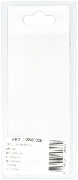 Kramp - KRGL13598P02B - Bulb 24V x 1.2W, BA8.5d (2)