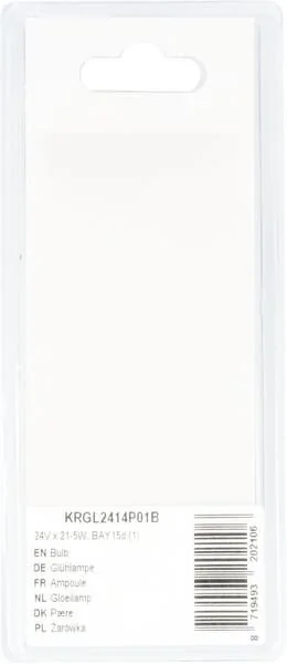 Kramp - KRGL2414P01B - Bulb 24V x 21-5W, BAY15d (1)