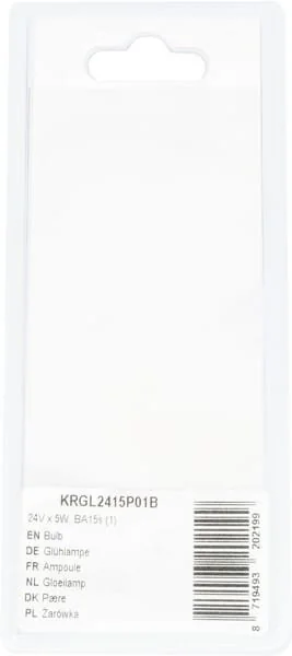 Kramp - KRGL2415P01B - Bulb 24V x 5W, BA15s (1)