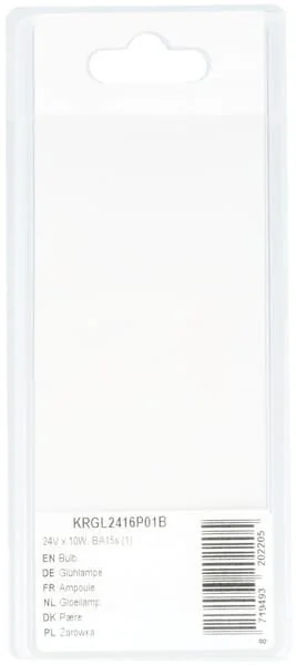 Kramp - KRGL2416P01B - Bulb 24V x 10W, BA15s (1)