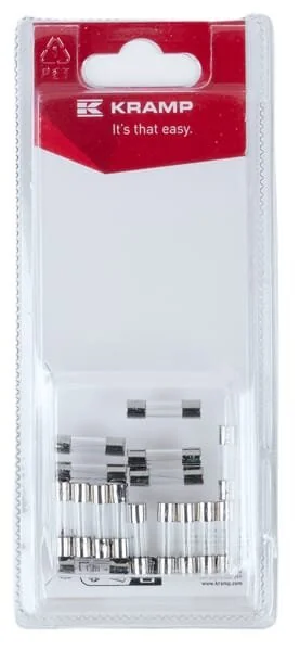 Kramp - KRGLASSFUSES01P16B - Fuse 20mm, Glass (16)