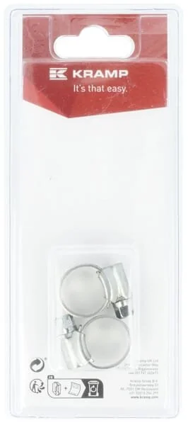Kramp - KRHC1016P02B - Hose Clamp - 16mm (2)