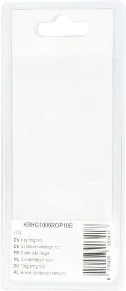 Kramp - KRHG1000ROP10B - Key Ring Red (10)