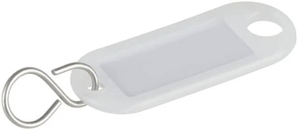 Kramp - KRHG1000TRP10B - Key Ring White (10)
