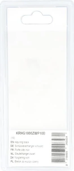 Kramp - KRHG1000ZWP10B - Key Ring Black (10)