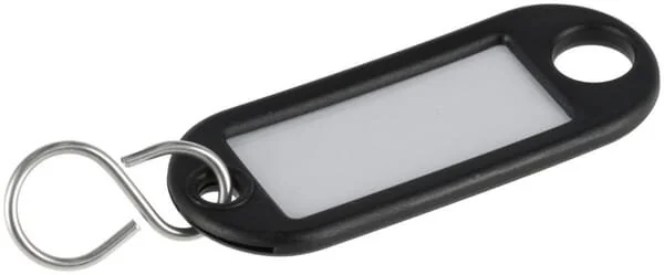 Kramp - KRHG1000ZWP10B - Key Ring Black (10)