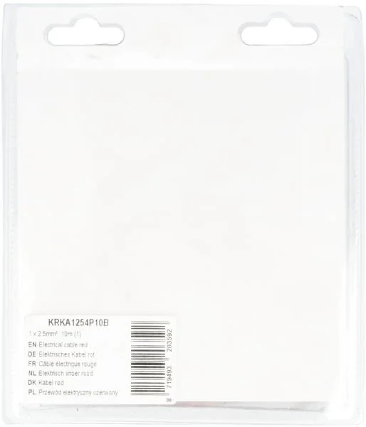 Kramp - KRKA1254P10B - Electrical Cable Red 1x2.5mm², 10m (1)