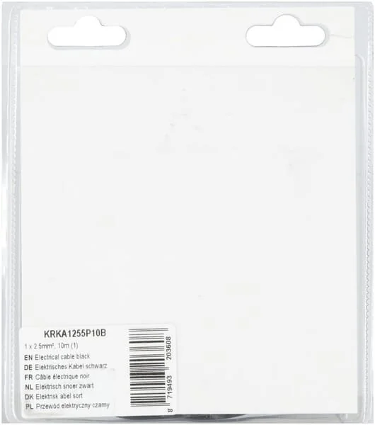 Kramp - KRKA1255P10B - Electrical Cable Black 1x2.5mm², 10m (1)