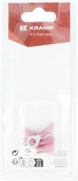Kramp - KRKK2005156P06B - Ring Terminal, Red - 0.5-1.0mm² (6)