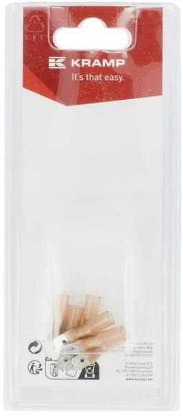 Kramp - KRKK500515P06B - Terminal Blade Male, Red 6.3x0.8mm - 0.5-1.0mm² (6)
