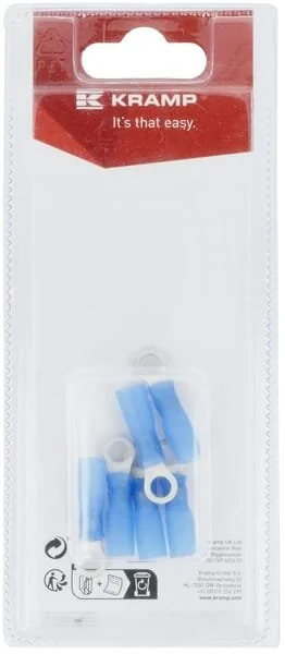 Kramp - KRKK601525P06B - Ring Terminal, Blue - 1.5-2.5mm² (6)
