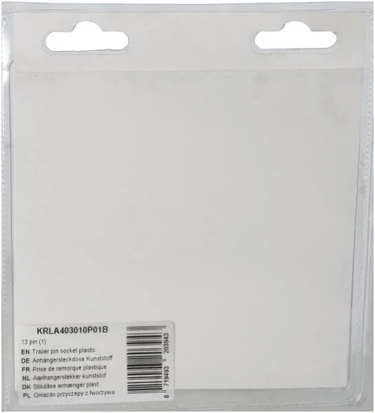 Kramp - KRLA403010P01B - Trailer Pin Socket Plastic 13 Pin (1)
