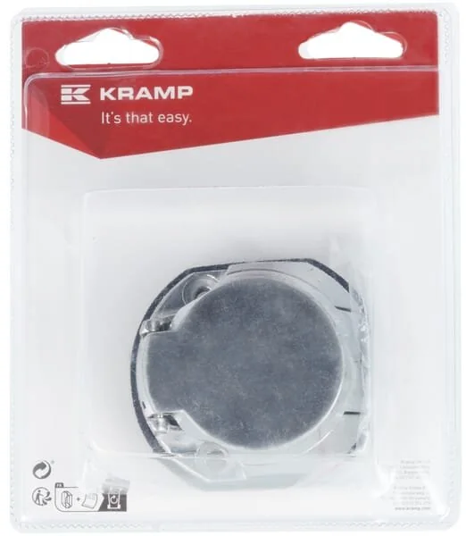 Kramp - KRLA403092P001B - Socket 7-Pin Metal With Rubber Seal Blister