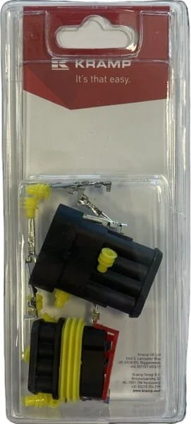 Kramp - KRLA890PAIR4P01B - Plug And Socket Set Superseal 4 Pin (1)