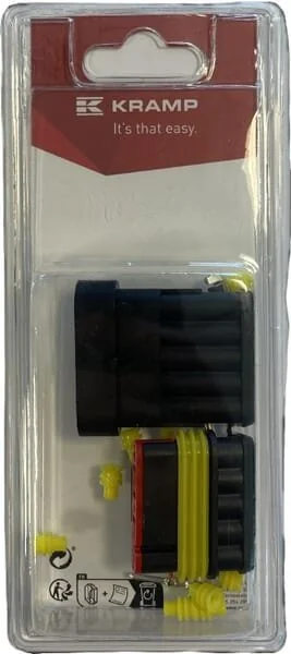 Kramp - KRLA890PAIR5P01B - Plug And Socket Set Superseal 5 Pin (1)