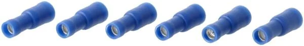 Kramp - KRLA9030P06B - Bullet Connector Female, Blue - 1.5-2.5mm² (6)