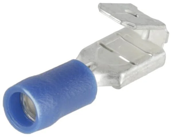 Kramp - KRLA9060P06B - Piggy-Back Crimp Terminal Blue 6.3mm - 1.5-2.5mm² (6)