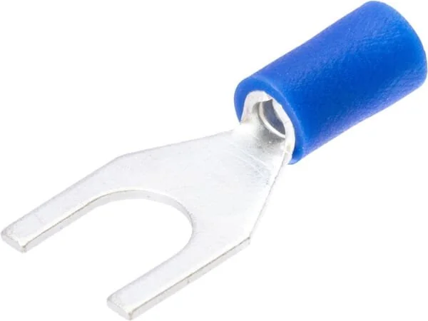 Kramp - KRLA9110P06B - Fork Terminal, Blue 5mm - 1.5-2.5mm² (6)