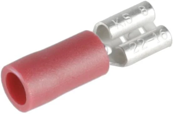 Kramp - KRLA9230P06B - Terminal Blade Female, Red 4.8x0.8mm - 0.5-1.0mm² (6)