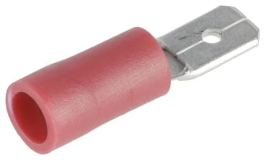 Kramp - KRLA9255P06B - Terminal Blade Male, Red 4.8x0.8mm - 0.5-1.0mm² (6)