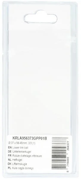 Kramp - KRLA956373GPP01B - Lower Link Ball Diameter 37x56-45mm, 2/3 (1)