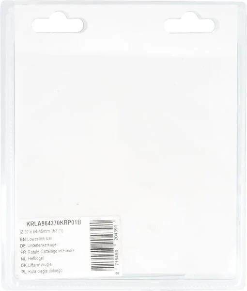 Kramp - KRLA964370KRP01B - Lower Link Ball Diameter 37x64-45mm, 3/3 (1)