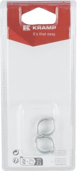 Kramp - KROOR1315P02B - Hose Ear Clamp 13 - 15mm (2)