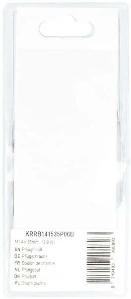 Kramp - KRRB141535P06B - Plough Bolt M14x35mm, 12.9 (6)