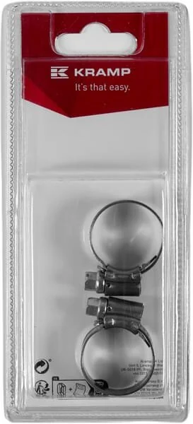 Kramp - KRRVS1524P02B - Hose Clamp Stainless Steel 15mm - 24mm (2)