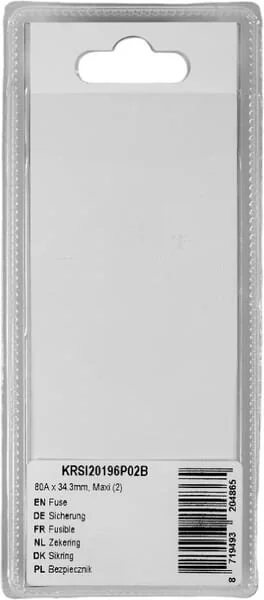 Kramp - KRSI20196P02B - Fuse 80A x 34.3mm, Maxi (2)