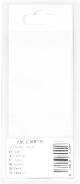 Kramp - KRSI20263P06B - Fuse 5A x 16.3mm, Mini (6)