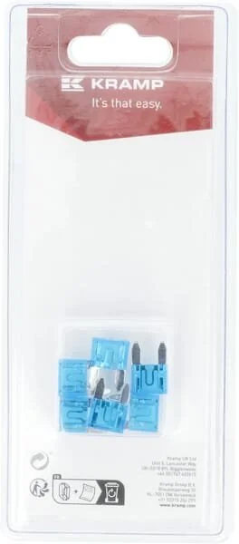 Kramp - KRSI20266P06B - Fuse 15A x 16.3mm, Mini (6)