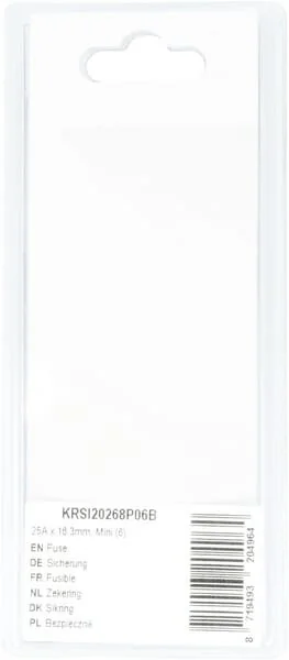 Kramp - KRSI20268P06B - Fuse 25A x 16.3mm, Mini (6)