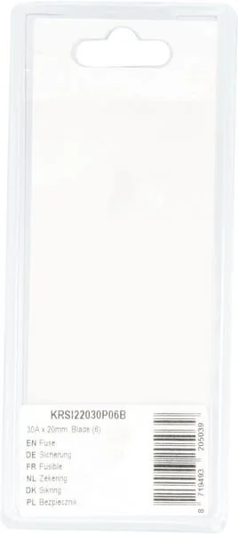 Kramp - KRSI22030P06B - Fuse 30A x 20mm, Blade (6)