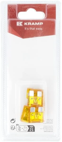 Kramp - KRSI22040P06B - Fuse 40A x 20mm, Blade (6)