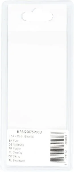Kramp - KRSI22075P06B - Fuse 7.5A x 20mm, Blade (6)