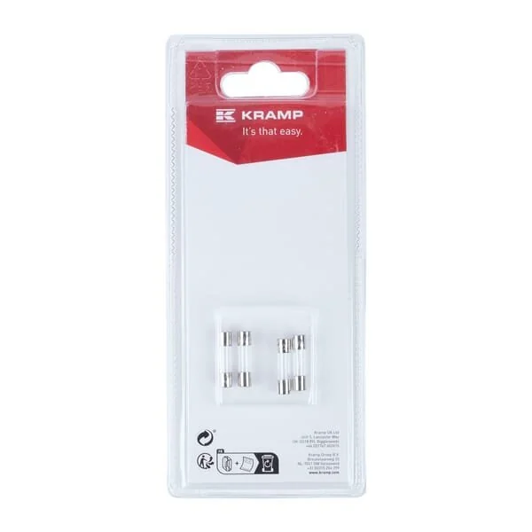 Kramp - KRSI23503P04B - Fuse 1A x 20mm, Glass (4)