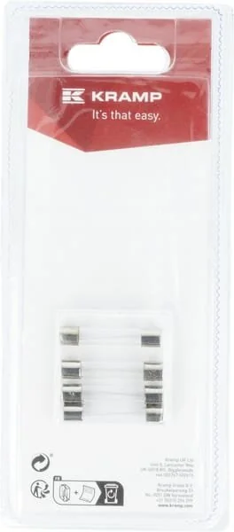 Kramp - KRSI23513P04B - Fuse 2A x 32mm, Glass (4)