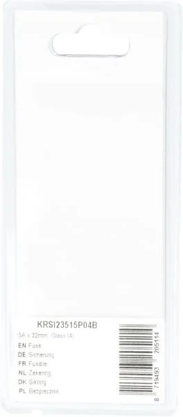 Kramp - KRSI23515P04B - Fuse 5A x 32mm, Glass (4)