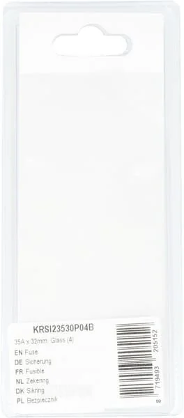 Kramp - KRSI23530P04B - Fuse 35A x 32mm, Glass (4)
