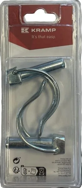 Kramp - KRSLP1040P02B - Tube Linch Pin 10mm x 40mm (2)