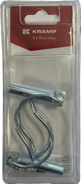 Kramp - KRSLP840P02B - Tube Linch Pin 8mm x 40mm (2)