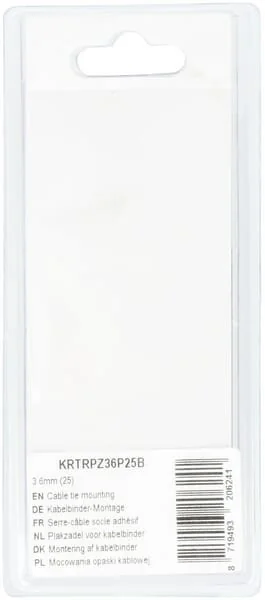 Kramp - KRTRPZ36P25B - Cable Tie Mounting 3.6mm (25)
