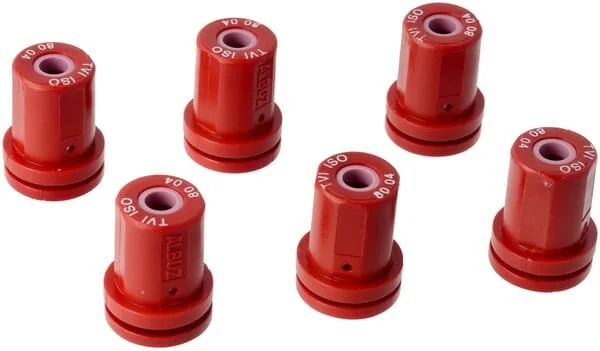 Kramp - KRTVI8004P06B - Sprayer Nozzle Red 80° (6)