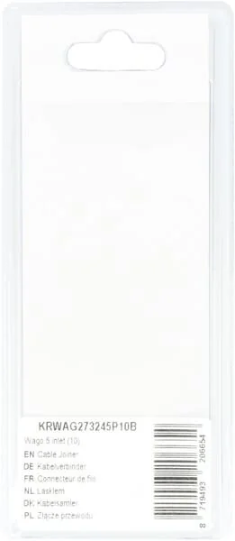 Kramp - KRWAG273245P10B - Cable Joiner Wago 5 Inlet (10)