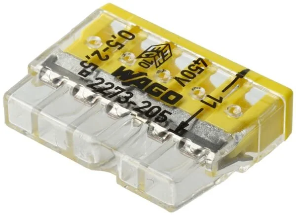 Kramp - KRWAG273245P10B - Cable Joiner Wago 5 Inlet (10)
