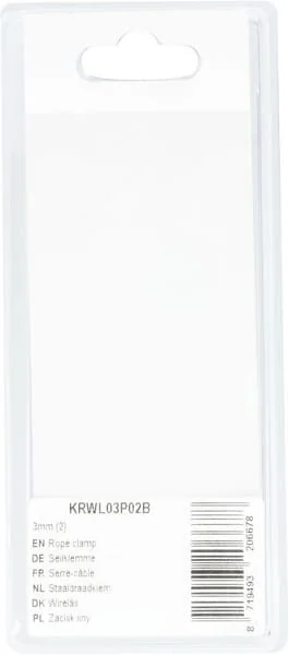 Kramp - KRWL03P02B - Rope Clamp 3mm (2)