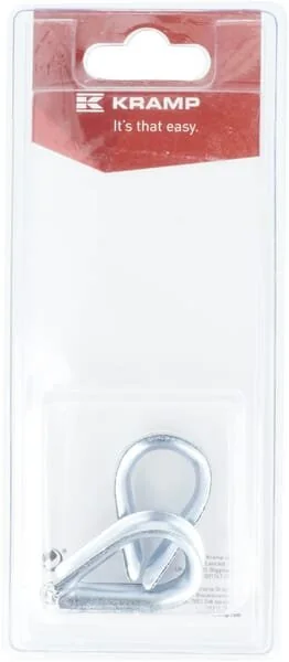 Kramp - KRWT06P02B - Wire Rope Thimble - 25x18mm (2)
