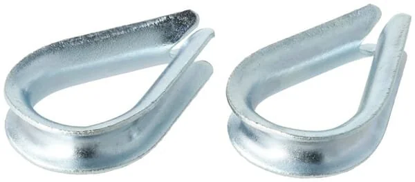Kramp - KRWT06P02B - Wire Rope Thimble - 25x18mm (2)